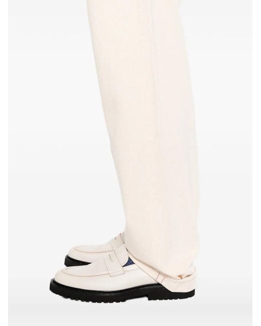 Orslow White Straight-Leg Trousers for men