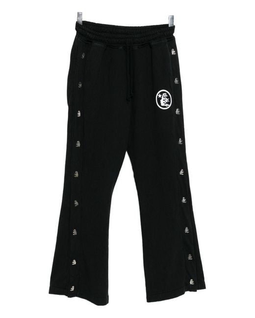 HELLSTAR Black Mirror-Face Trousers for men