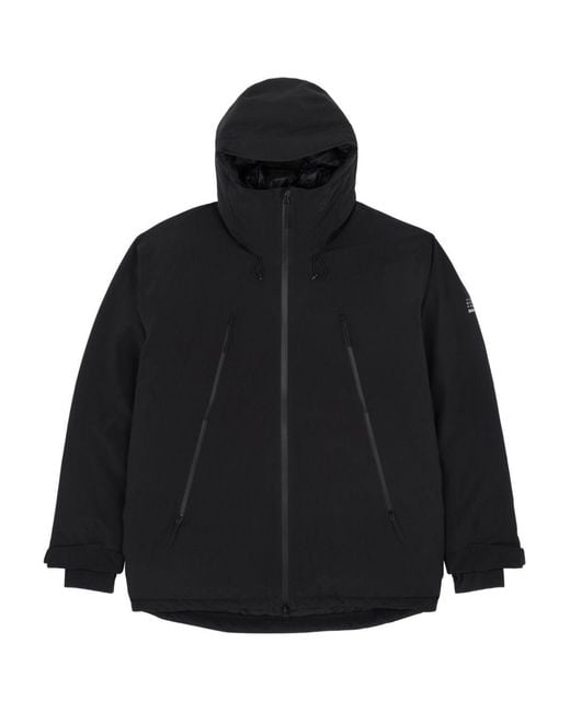 MM6 MAISON MARGIELA X SALOMON Black Hooded Zip-Front Jacket for men