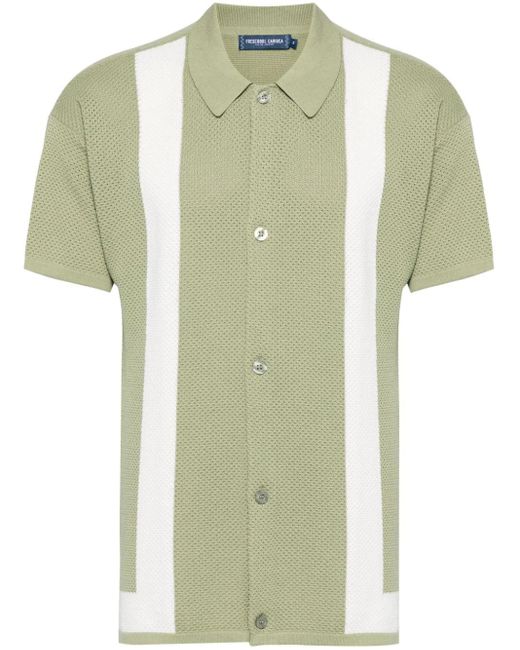 Frescobol Carioca Green Barretos Cotton Knitted Shirt for men