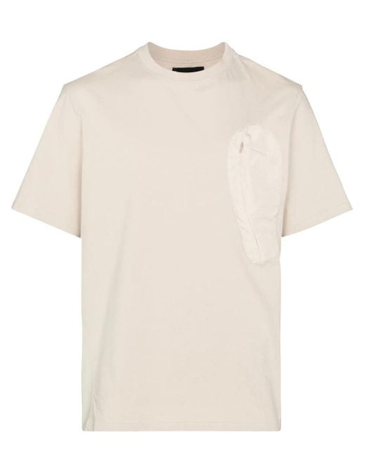HELIOT EMIL White Chest-Pocket Cotton T-Shirt for men