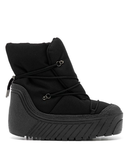 HELIOT EMIL Black Padded Snow Boots for men