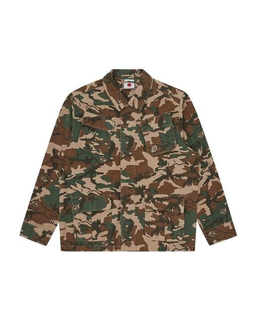 ICECREAM Green Camouflage-Pattern Jacket for men