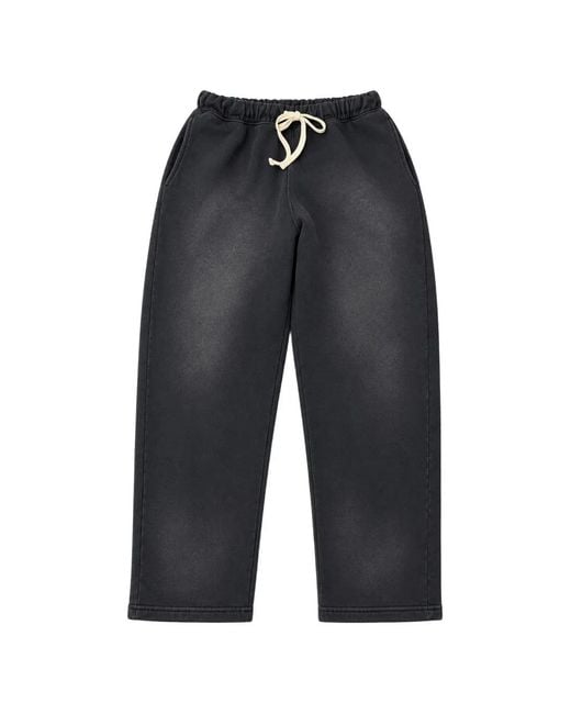MOOJI MOOJI Blue Drawstring Track Pants for men