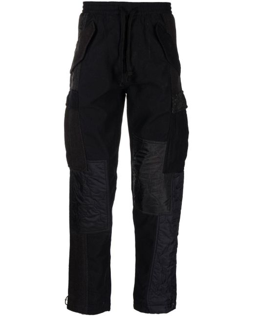 Maharishi Black Patchwork-style Cargo Pants for men
