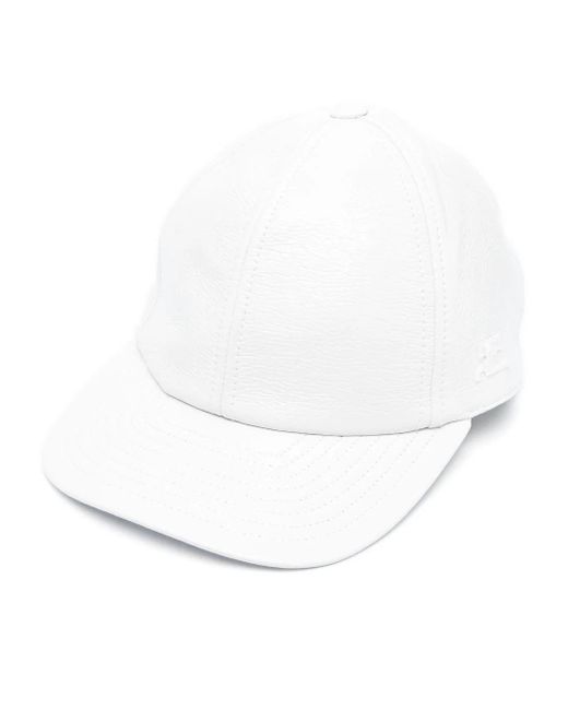 Courreges White Logo-embroidered Cotton Cap for men