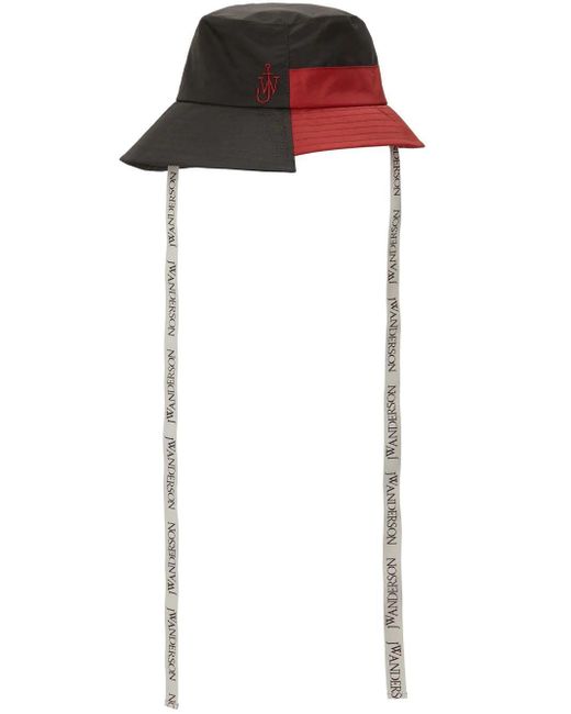 J.W. Anderson Multicolor Asymmetric Colour-Block Bucket Hat for men