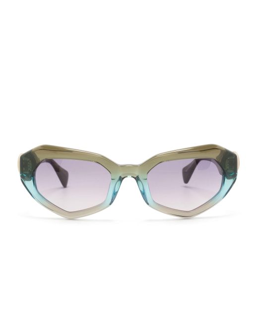 Vivienne Westwood Multicolor Gradient Angular-Frame Sunglasses for men