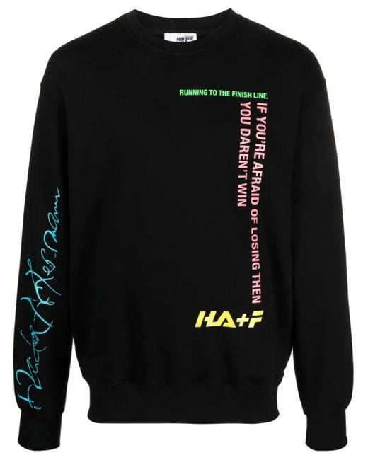 Haider Ackermann Black X Fila Cotton Sweatshirt for men