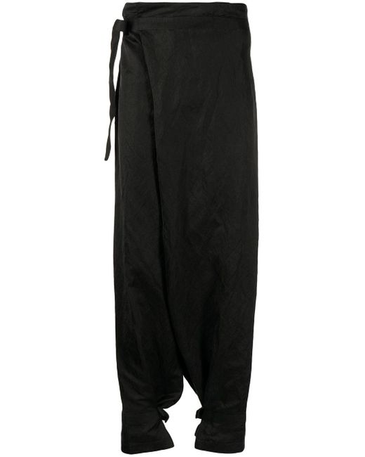 Toogood Black The Morris Wide-Leg Trousers