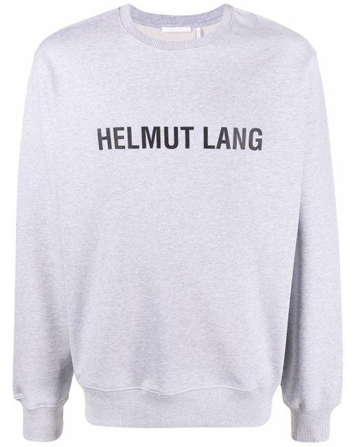 Helmut Lang White Logo-Print Sweatshirt for men