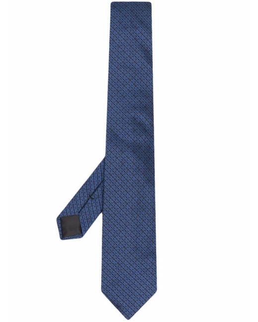 Givenchy Blue 4G Jacquard Silk Tie for men