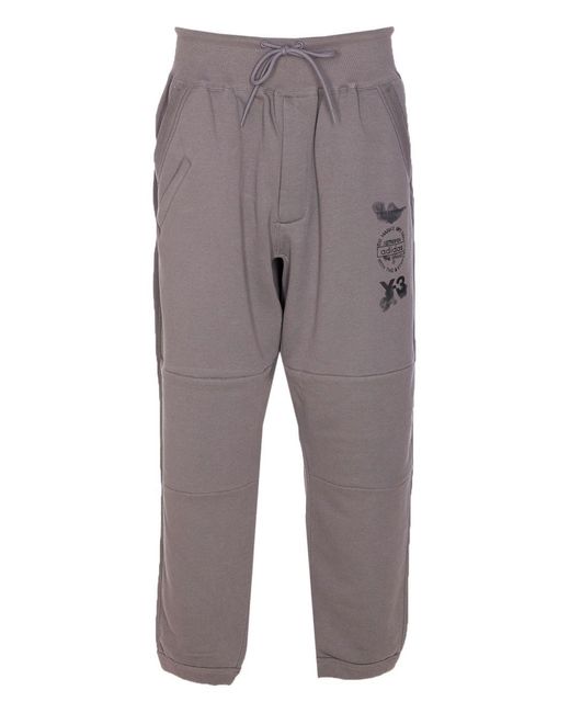 Y-3 Gray Y-3 Cuffed Track Pant for men