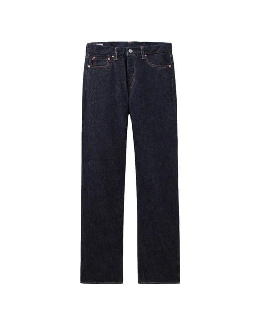 Momotaro Black Signature Stripe-Detail Five-Pocket Jeans for men