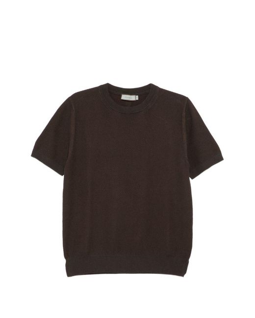 Canali Black Textured Top for men
