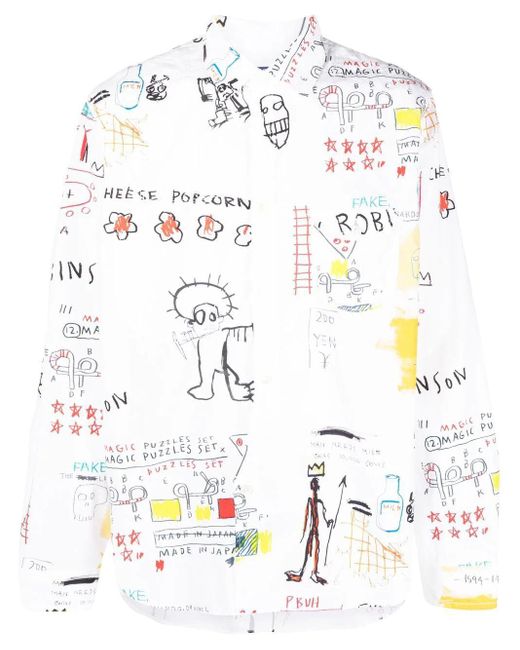 Junya Watanabe White Jean-michel Basquiat Shirt for men