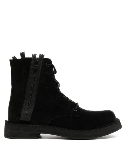 Yohji Yamamoto Black Lace-up Boots for men