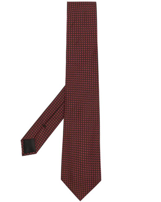 Givenchy Purple Patterned-jacquard Silk Tie for men