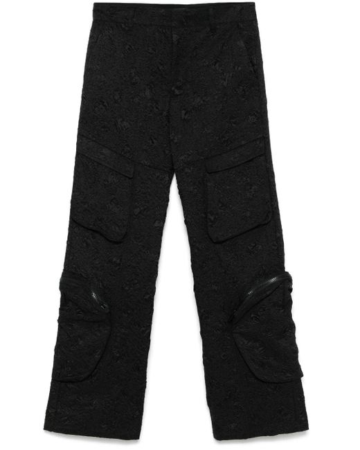 HELIOT EMIL Black Ventifact Trousers for men