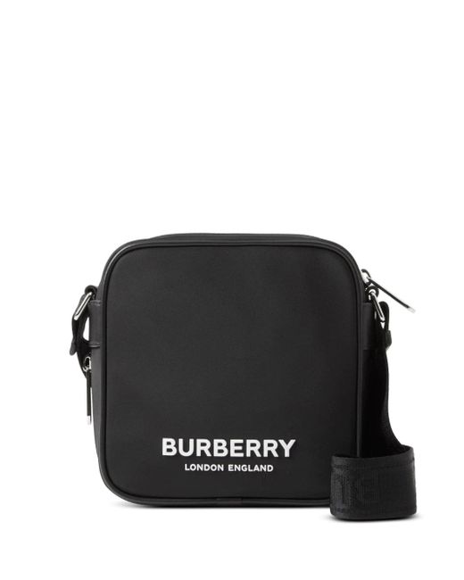 Burberry Black Logo-print Econyl® Crossbody Bag for men