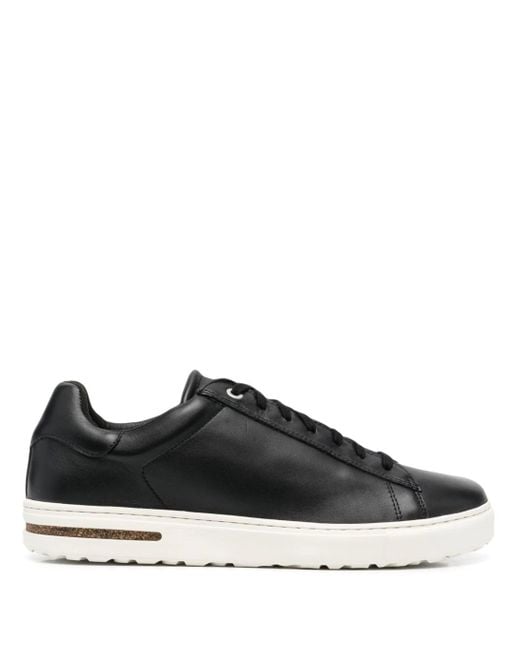 Birkenstock Black Lace-Up Leather Sneakers for men
