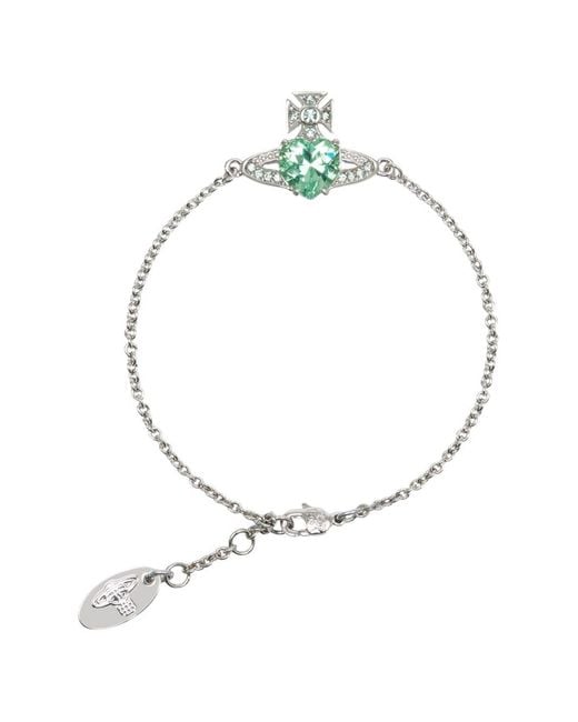 Vivienne Westwood Metallic Ariella Heart-Charm Bracelet for men