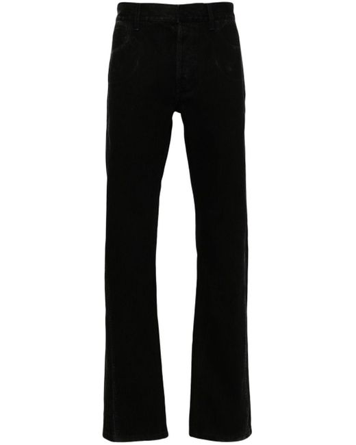 McQueen Black Logo-Patch Jeans for men