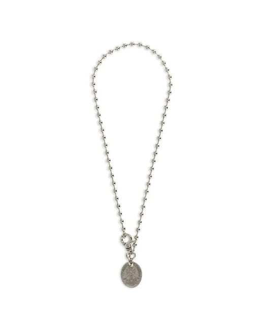 Vivienne Westwood White Sofiane Pendant Necklace for men