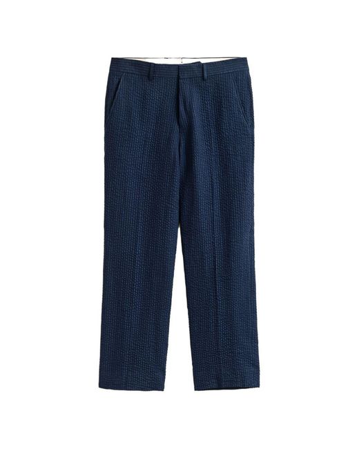 Gant Blue Textured Trousers for men