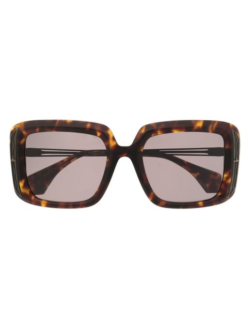 Vivienne Westwood Brown Tortoiseshell Square-frame Sunglasses for men
