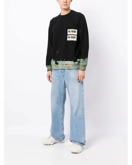 Stain Shade Blue X Hiroshi Fujiwara Tie-Dye Effect Sweatshirt for men