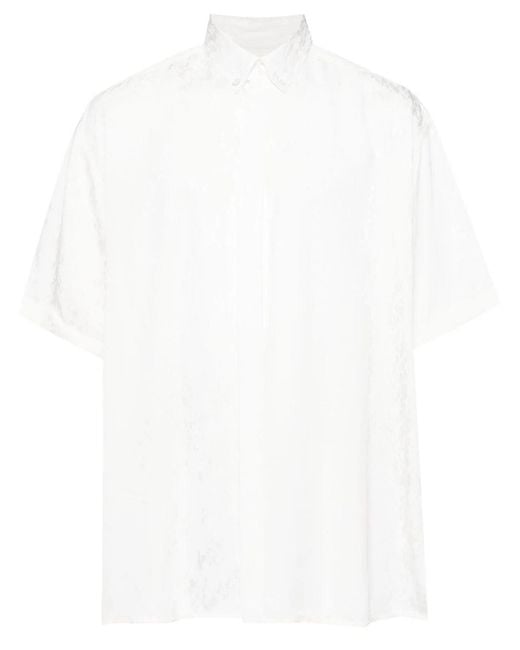 Louis-Gabriel Nouchi White Patterned-Jacquard Shirt for men