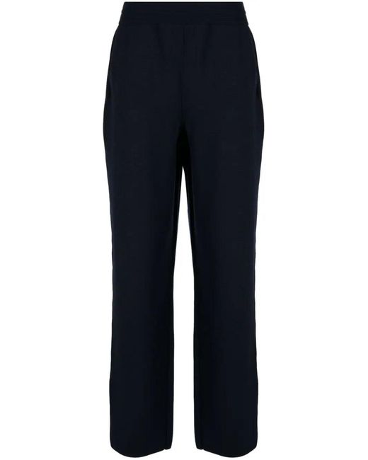 Lanvin Blue Straight-leg Wool-blend Track Pants for men