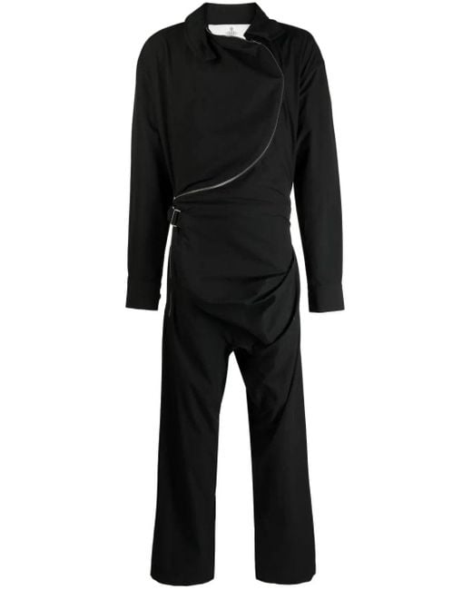 Vivienne Westwood Black Ming Off-centre Zip Jumpsuit for men