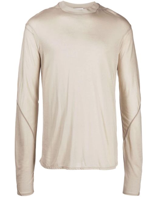 Post Archive Faction PAF Natural Long-sleeve Lyocell Top for men