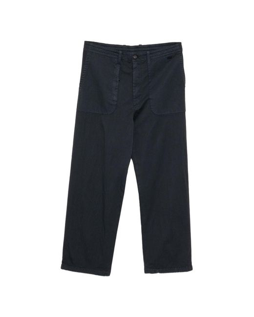 Massimo Osti Studio Black Patch Pocket Trousers for men