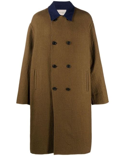 Nick Fouquet Natural Vincent Double-breasted Overcoat for men