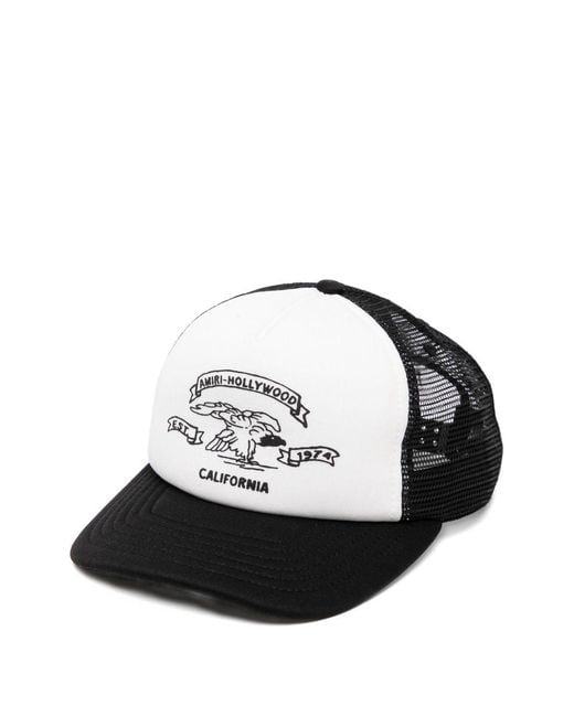 Amiri Black Graphic-Print Baseball Cap for men