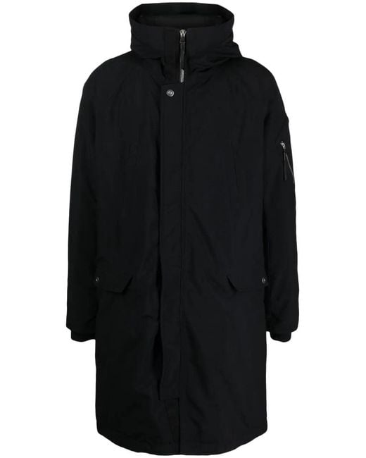 Boris Bidjan Saberi Black J4 Hooded Windbreaker Jacket for men