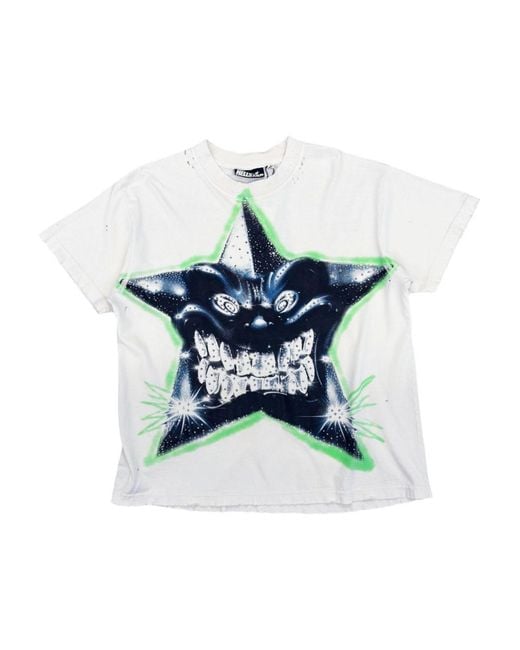 HELLSTAR White Graphic-Print T-Shirt for men