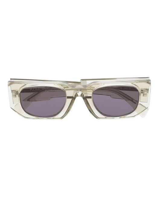 Kuboraum Gray U8 Rectangle-Frame Tinted Sunglasses for men