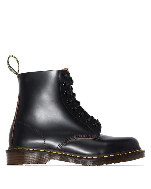 Dr. Martens Black 1460 Vintage Leather Boots - Men's - Leather/rubber for men