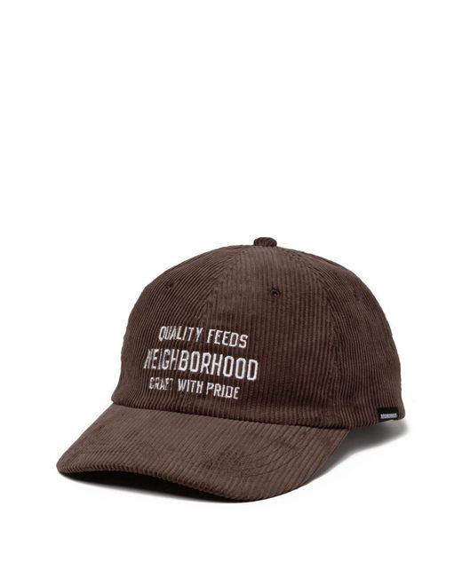 Neighborhood Brown Corduroy Strap-Back Baseball Hat for men