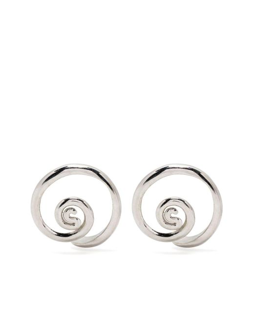 Panconesi Multicolor Vortice Huggies Earrings for men