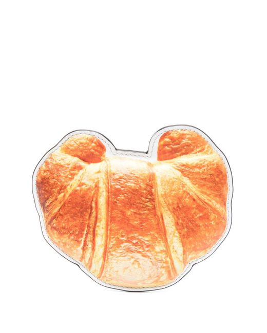 Moschino Orange Croissant Card Holder for men