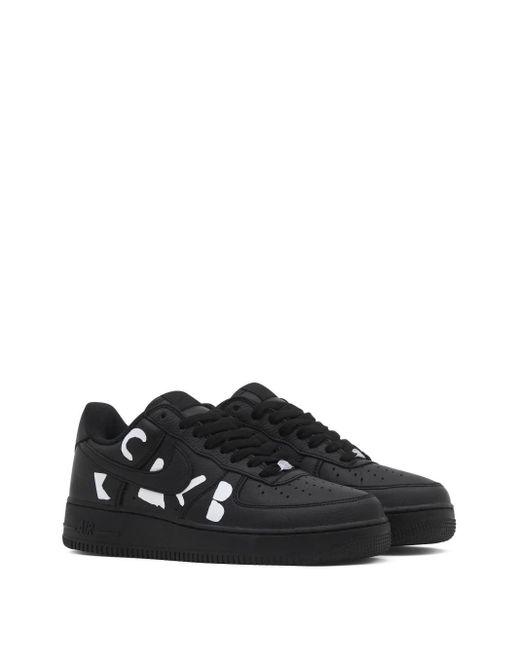 Nike Black Air Force 1 Low Leather Sneakers for men
