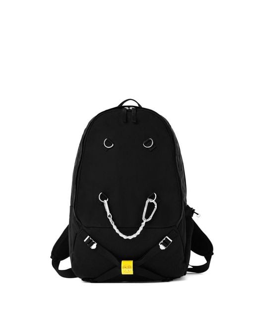 Porter-Yoshida and Co Black Chain-Detail Backpack for men