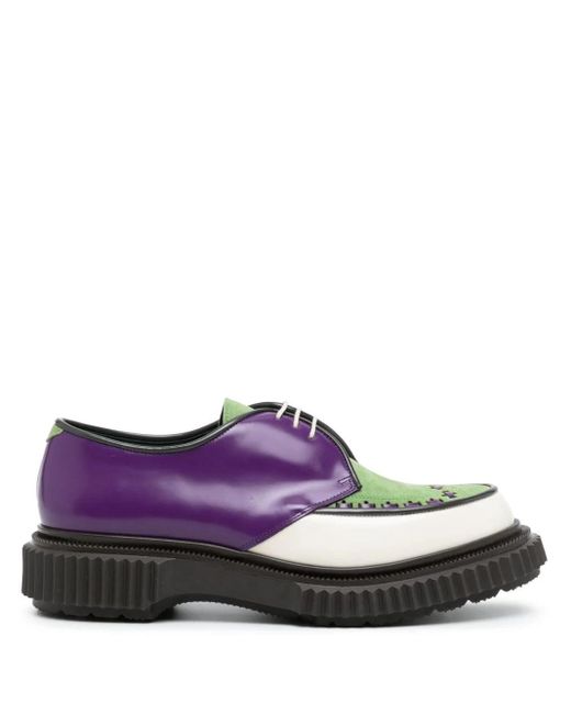 Adieu Purple X Undercover Type 195 Colour-block Derby Shoes for men