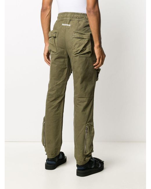 Khaki Cargo Pocket Low Rise Straight Leg Trousers  PrettyLittleThing