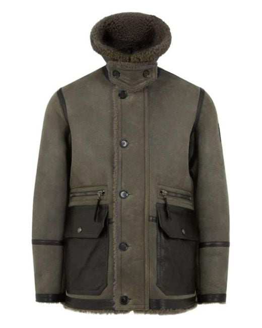Belstaff Multicolor Snowfield Leather Coat for men